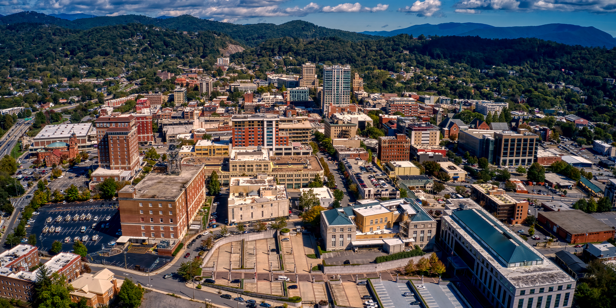 Aerial view of Asheville | Source: Getty Images