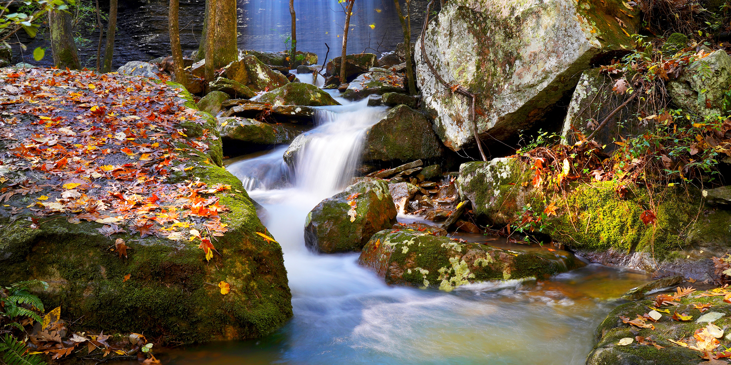 A waterfall at Bridal Veil Falls, Arkansas | Source: Getty Images