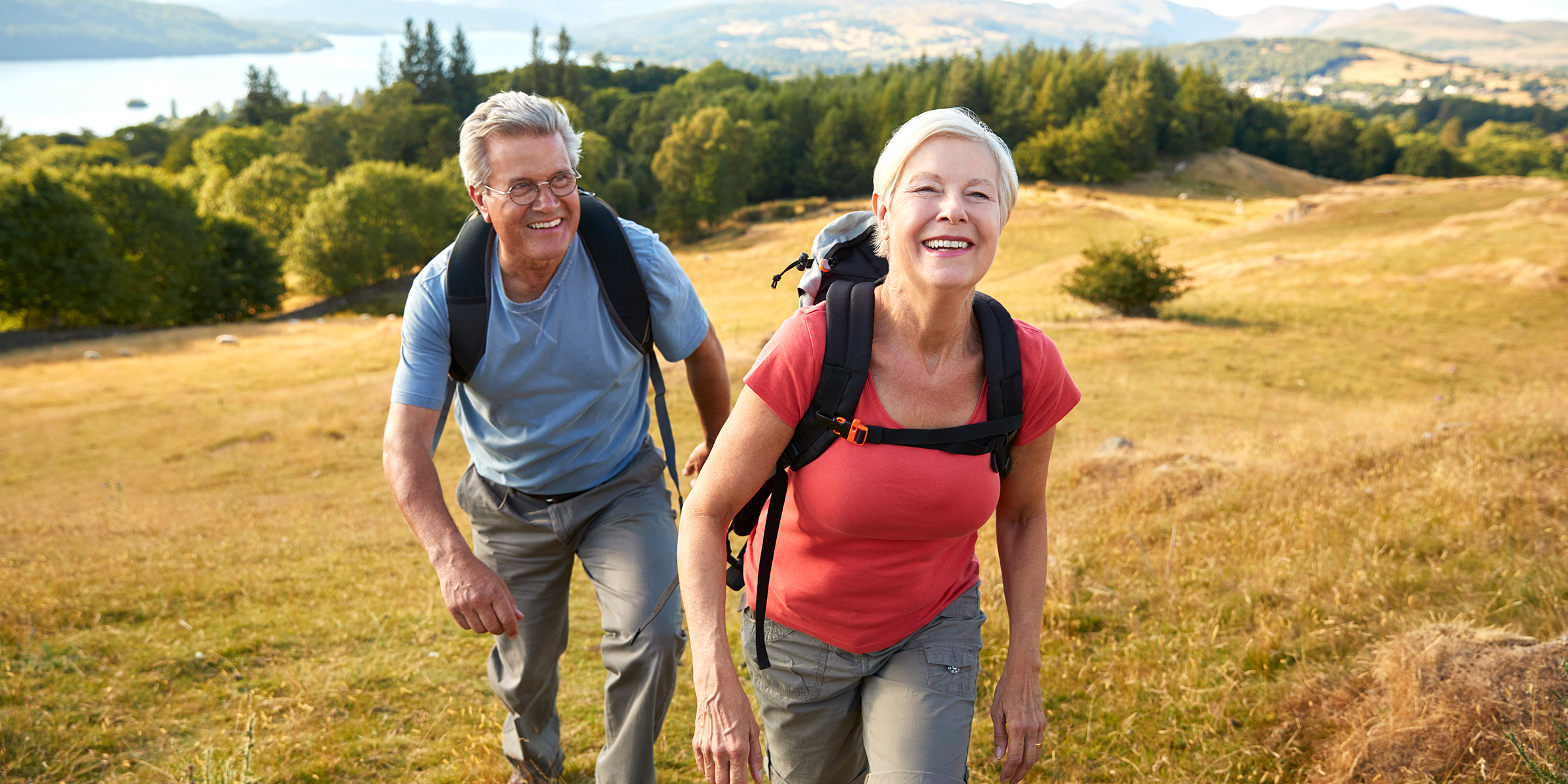 An elderly couple hiking | Source: Shutterstock