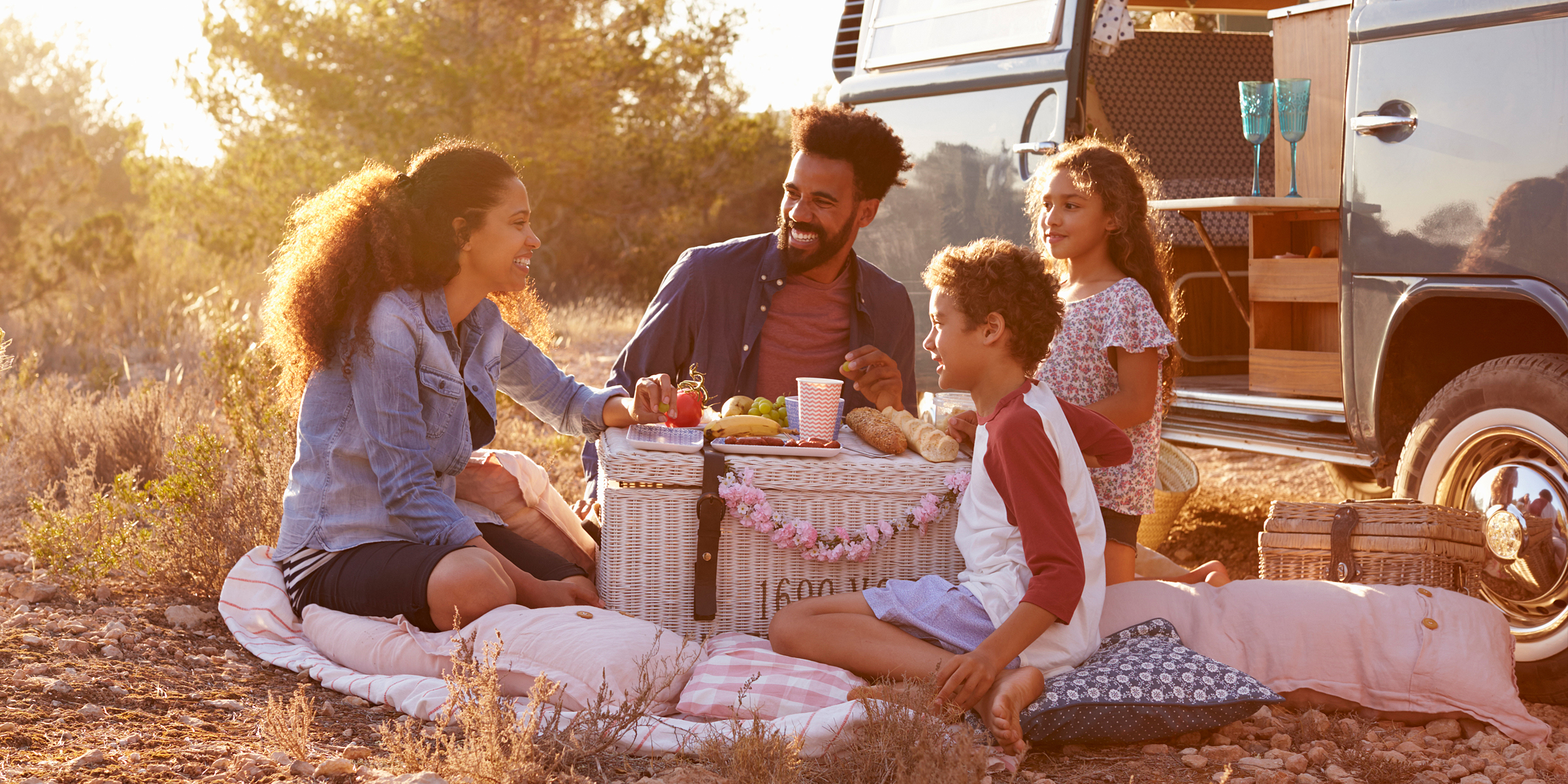 A family enjoying a camping trip | Source: Shutterstock