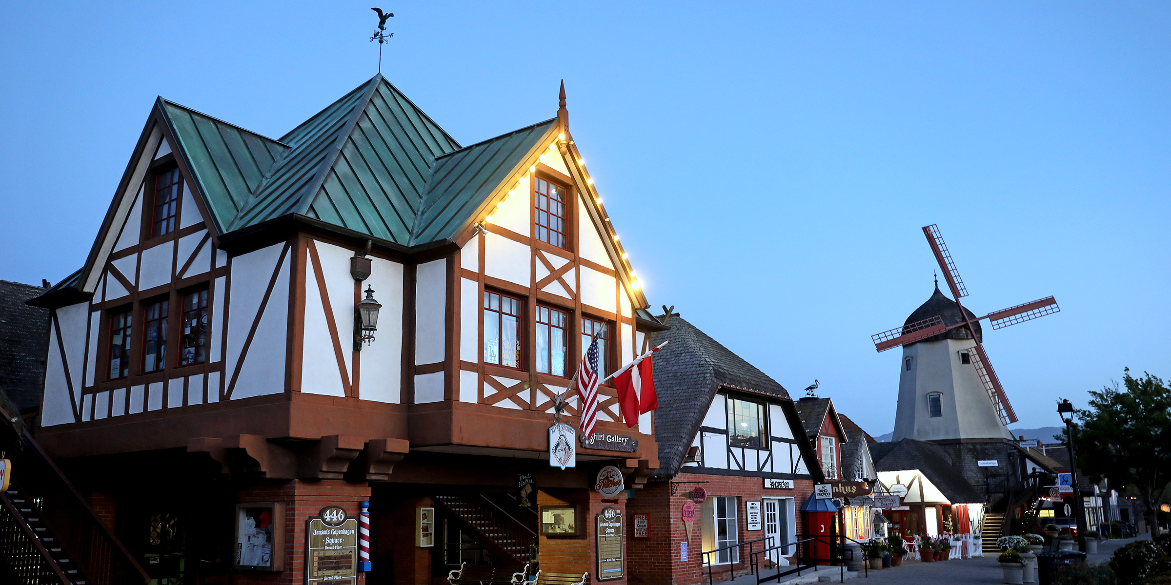 Unique buildings in Solvang | Source: Getty Images