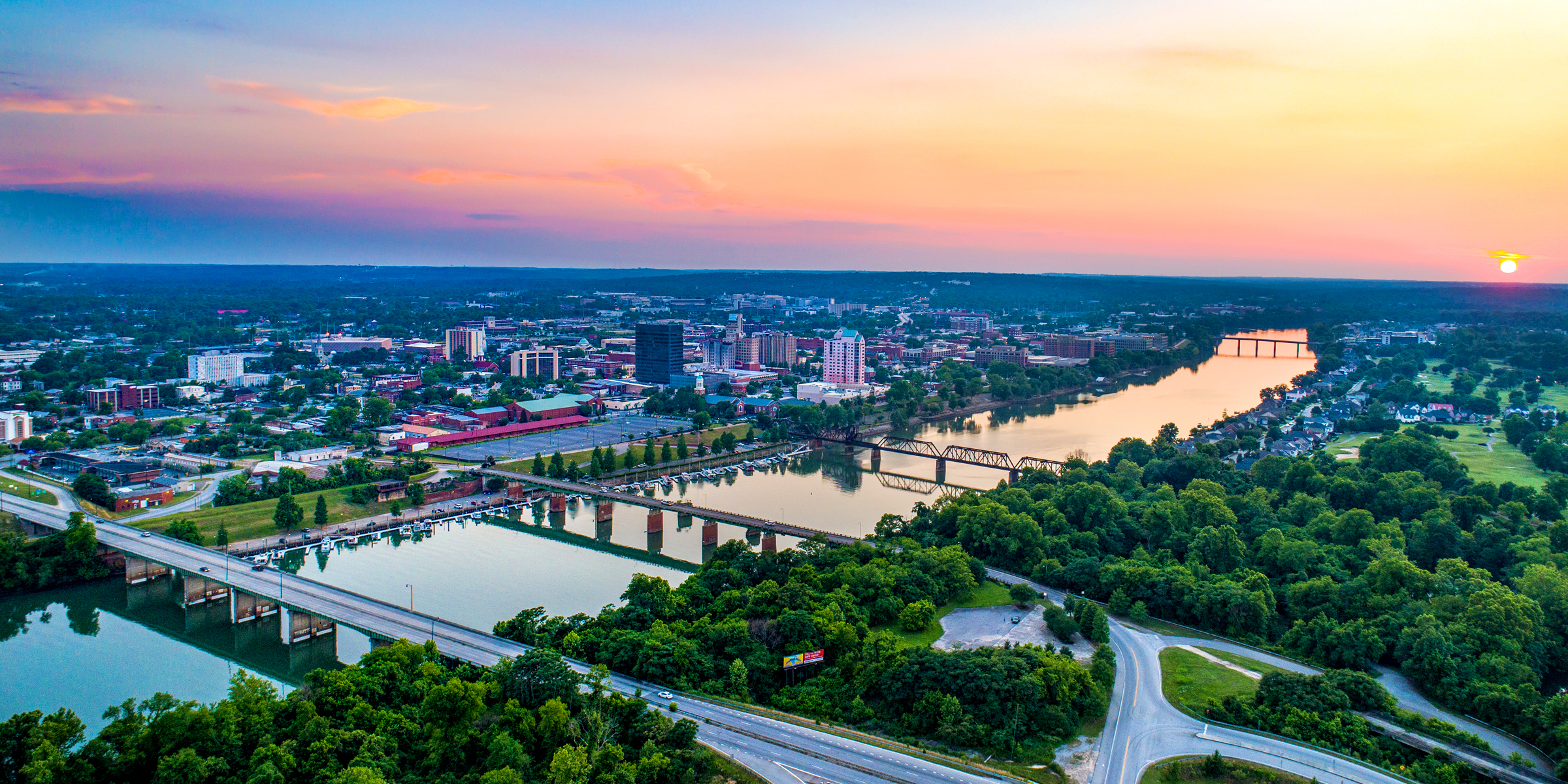 Aerial view of Savannah, GA | Source: Shutterstock