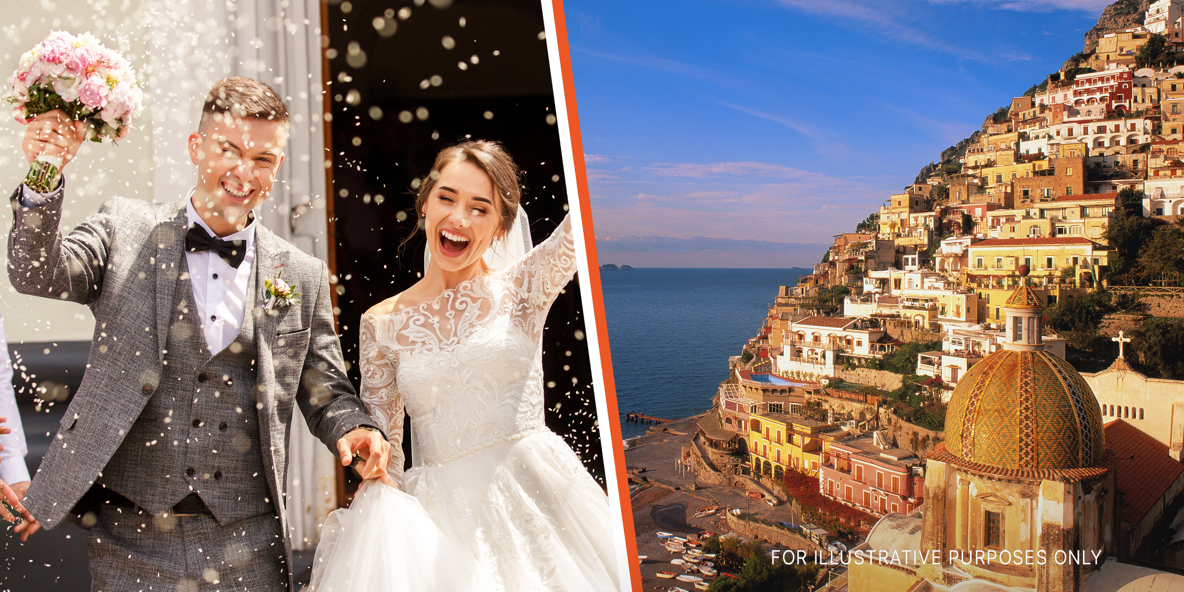 A newlywed couple | Amalfi Coast, Italy | Source: Getty Images
